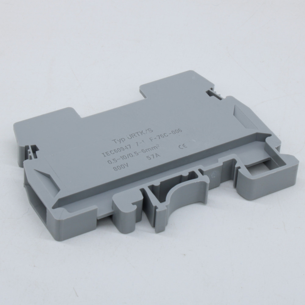 Изображение товара Измерительная клемма GSPTK6-2-GY для DIN-рейки, латунь, 6 мм кв., 41A, серый