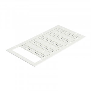 Маркировка (в кассетах) WMP - SI2KTB6010DW, Кассета с маркировочными шильдиками, для клемм сечением 6 мм.кв., Wieland Electric, боковая / верхняя, 45 шильдиков, нанесенные символы: чистая, для плоттера wieplot,цвет: белый