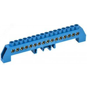 Шина N "ноль" в комб DIN-изол "Стойка" ШНИ-8х12-16-КС-С YNN10-812-16DP-K07