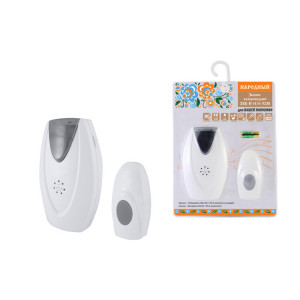 Звонок народный ЗББ-Н-11/6-32М (беспр., бат., блистер, откр.код) SQ1901-0111