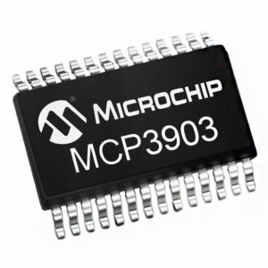 MCP3903-E/SS, Аналоговый входной интерфейс 24-бит 64кБ/сек 28SSOP