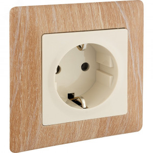 Valena LIFE Рамка 1 пост светлое дерево универсальная 754181