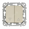 FLITE Выключатель жалюзи 10А ВЖ52-2-0-ФлСл сливочный IEK FI-V15-0-10-1-K86