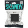 SKANDY Выключатель 1-клавишный проходной 10А SK-V02T титан IEK SK-V12-0-10-K48