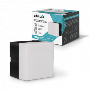 Светильник-коннектор квадратный ДБО-КВ-LINE 10Вт 230В 6500К черный 4690612039718