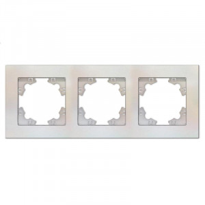 Рамка 3-м Афина универс. жемчуг A0045-OBr