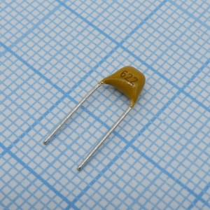 TS170R1H622K8BBB0R, Конденсатор керамический многослойный 6200пФ 50В X7R ±10% радиальный 5.08мм 125°C россыпь