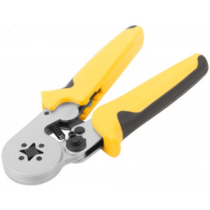 Пресс-клещи для обжима втулочных наконечников 0,25-10 мм, прорезиненные ручки 175 мм 60072