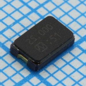 NX5032GA-25.000M-STD-CSK-4, Резонатор кварцевый SMD 5.0х3.2х1.3мм, -40...+85°C, 30/20ppm, 8пФ, 25.000МГц