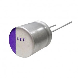 25SEF180M, Конденсатор алюминиевый полимерный серия SEF 180мкФ 25В 8x12мм