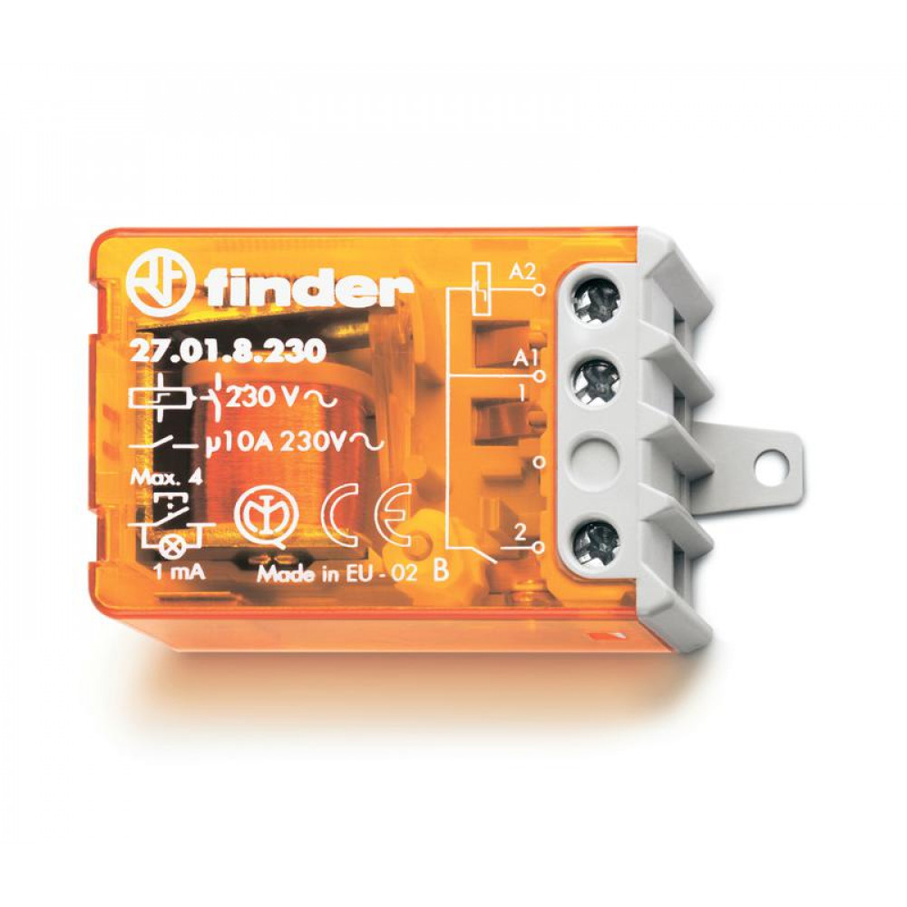 Изображение товара Реле шаговое электромеханич. 1NO 10А 2 состояния AgNi 230В AC монтаж в коробке фланец IP20 270182300000