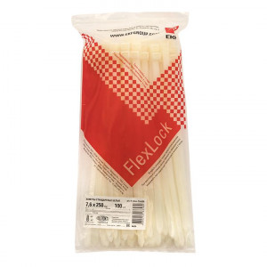 Хомут P6.6 стандартный (б), 7.6x250 (100шт) FlexLock PROxima plc-fl-ctsw-7.6x250