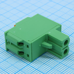 2EDGKDH-5.08-02P-14-00A(H), Колодка клеммная съемная 2 контакта шаг 5.08мм