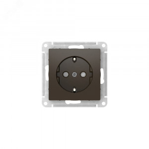 ATLASDESIGN РОЗЕТКА с заземлением со шторками, 16А, быстрозажимные клеммы, МОККО ATN000645S