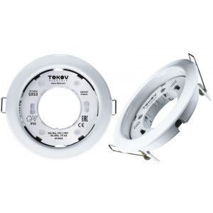 Светильник GX 53-WH-1 106х48мм бел. металл+пластик TOK-GX53-WH-1