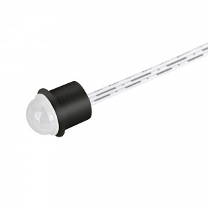 ИК-датчик SR-PRIME-IN-R14-BK-MINI (12-24V, 48-96W, DOOR) 045889, Выключатель для светодиодной ленты 12-24 В. Питание/рабочее напряжение DC 12-24 В, максимальный ток 4 A на канал, 1 канал, максимальная мощность 48-96 Вт. Для дверей, расстояние срабатывания от 0.5 до 10 см, датчик открыт — «вкл», закрыт — «выкл»