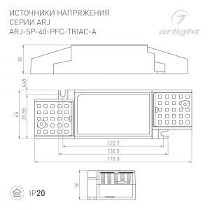 Блок питания HTS-200L-24 (24V, 8.3A, 200W) 020827(1), Источник напряжения с гальванической развязкой для светодиодных изделий. Входное напряжение 176-264 VAC. Выходные параметры: 24 В, 8.3 А, 200 Вт. Встроенный PFC >0.5. Негерметичный алюминиевый сетчатый корпус IP 20. Габаритные размеры длина 202 мм, ширина