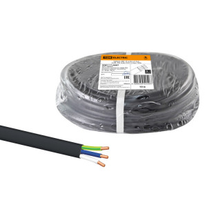 Кабель ВВГ-П нг(А)-LS 3х4 ок(N, PE)-0,66 ГОСТ (10м) SQ0117-0097