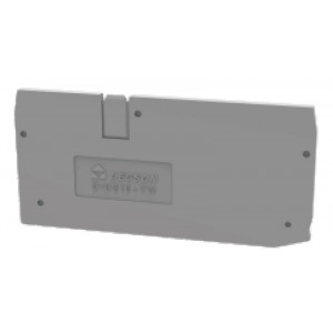 Торцевая крышка D-DS10-TW-01P-11, Торцевая крышка, для клемм DS10-TW..., цвет: серый
