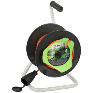 Удлинитель силовой RP-1e-3х0.75-20m на пластиковой катушке c заземлением 1 розетка 20м ПВС 3х0,75мм21шт Б0059773