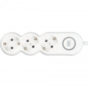 Удлинитель 3х5м с заземл. 16А IP20 Uno У03В 2P+PE 250В 3х1.5 WYP53-16-03-05-ZK