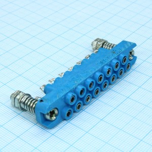 РП10-15 Л-П-О розетка, Соединитель  низкочастотный, прямоугольный, внутреннего монтажа