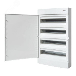 Щит распределительный навесной Unix белая дверь 4х18 модулей IP40 PROxima ux-4x18-nw