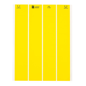 brd29792, LAT-11-747YL-5 этикетки, материал В-747А, желтый матовый полиэстер, размер 47.63х9.53мм, 50 листов, 5000 шт/упак.