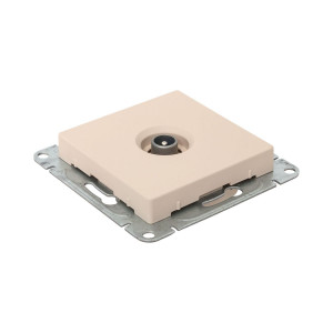 Механизм розетки TV, оконечная, кремовый Эпика EKF UP1-SOI-TV-3