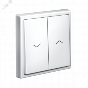 ARTGALLERY 2-клавишный ВЫКЛЮЧАТЕЛЬ ДЛЯ ЖАЛЮЗИ, 2х сх.4, 10А, механизм, быстрозажимные клеммы, БЕЛЫЙ GAL000119S