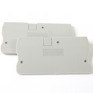 Торцевая крышка UJ5-6G, Торцевая крышка, для клемм UJ5-6, цвет: серый