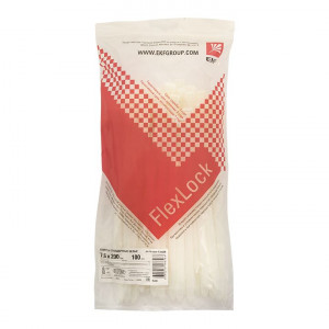 Хомут P6.6 стандартный (б), 7.6x200 (100шт) FlexLock PROxima plc-fl-ctsw-7.6x200