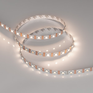 Лента SPI-B60-10mm 12V Day4000-PX1-RAM (9.3 W/m, IP20, 5060, 5m) 037828, Светодиодная лента SPI-B60, открытая IP20, с микросхемой TX1818 (битый пиксель не влияет на передачу сигнала далее по ленте). Светодиоды 5060, 60 шт/м (1 pixel = 1 LED), белая плата 10 мм, скотч 3М. Цвет ДНЕВНОЙ 4000K, цветопередача CRI>80, угол 120°. Пит