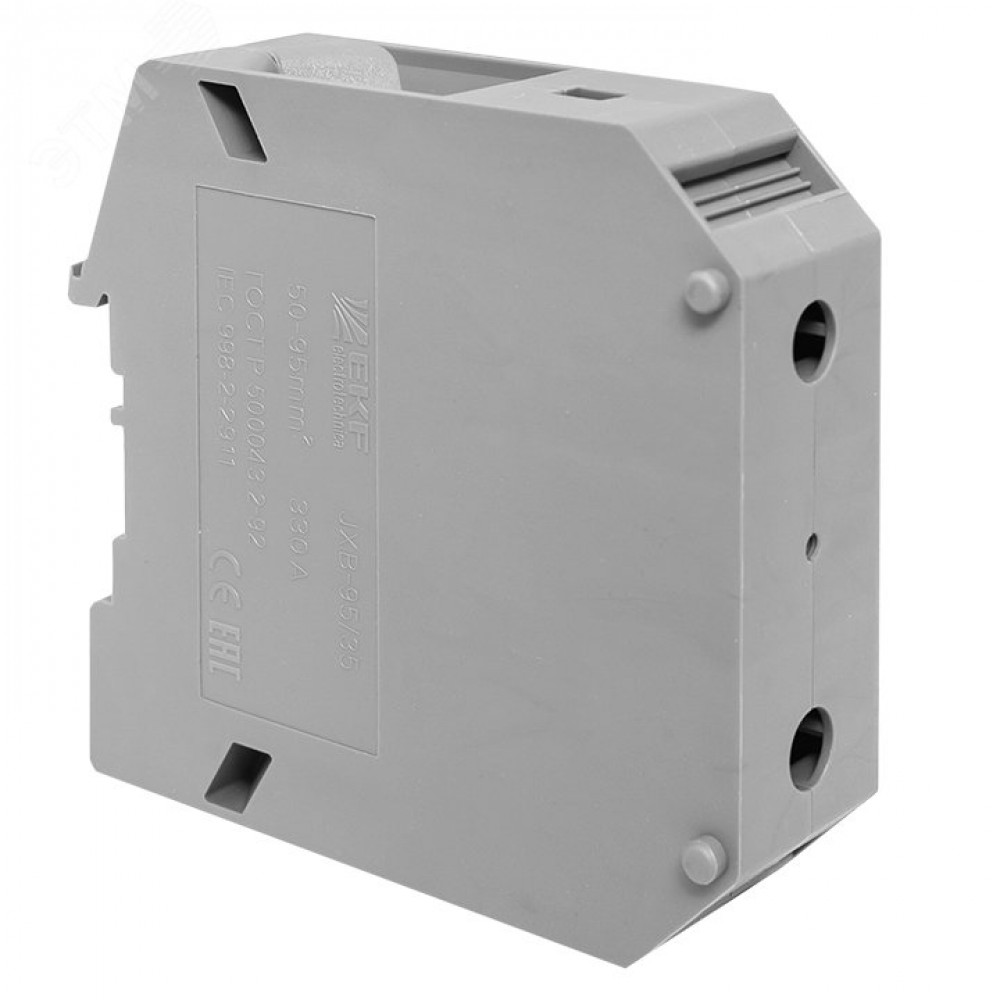 Изображение товара Колодка клеммная EKF JXB-95/35 серая для проводов 50-95 мм²