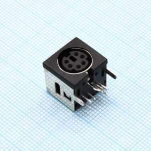 DS1093-03-BN60, minidin 6 конт (м) на плату