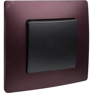 ETIKA Рамка 1 пост сливовая 672561