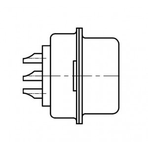 L717SDB25P1ACH4R, Стандартные соединители D-Sub  25P Sz B Std Density Pin Rear Insert 4-40
