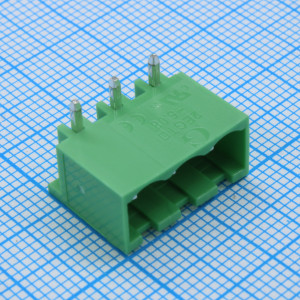 2EGTRC-5.08-03P-14-00, Разъемный клеммный блок на плату, 3 контакта. Серия 2EGTRC-5.08