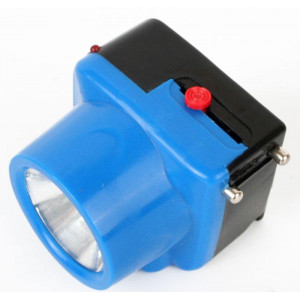 Фонарь аккумуляторный налобный LED5375 LED 0.4Вт 2 режима 220В пластик. голуб. (бокс) 14252