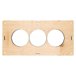 Шаблон для подрозетников c 3 отв. диам. 68 мм EKF Expert sh-d68-3