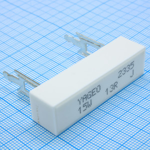 SQZ15AJB-13R, Резистор керамический цементный радиальный (SQZ) 15Вт 13Ом ±5%