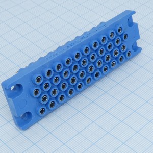 РП10-42 П-О розетка, Соединитель  низкочастотный, прямоугольный, внутреннего монтажа