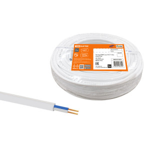 Провод ПГВВП 2х2,5 ГОСТ (10м), белый SQ0127-0353