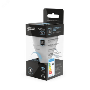 Лампа LED Globe-dim E14 7W 4100К диммируемая 1/10/100 105101207-D