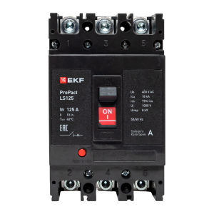 Автоматический выключатель LS125 18кА 3P 160А ProPact EKF