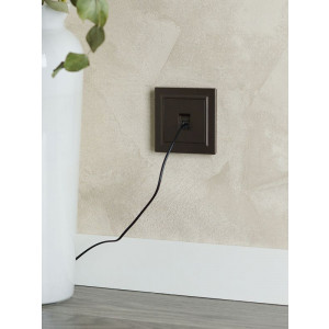 Розетка компьютерная СП RJ45 кат.5E BRITE РК10-БрТБ бронза IEK BR-K10-1-K45