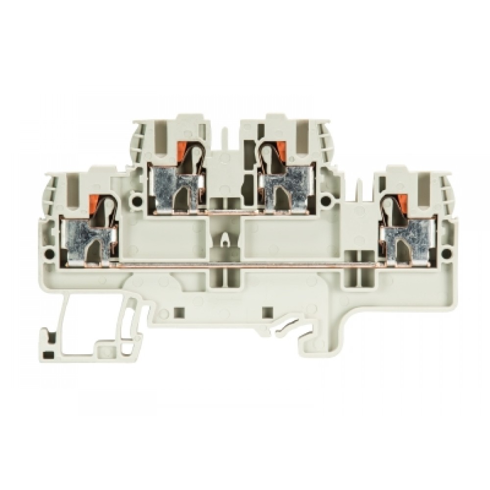 Изображение товара Клемма сдв WTP 2,5/4 E этажная с фиксацией push in для DIN 35