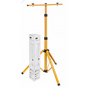 Штатив 68х68х160см для уст. двух прожекторов желтый LPADD2-160-2-K05