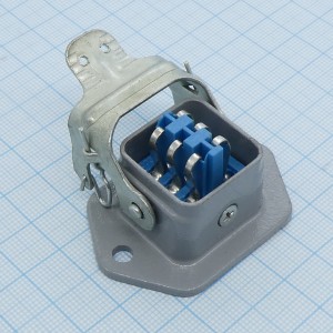 РШАВПБ-6,  6-ти контактный прямоугольный соединитель