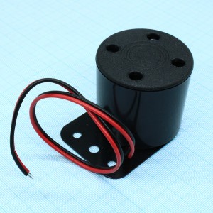 W-18M24, Звукоизлучатель 105дБ/24В/400мА  d=52  прерывистое звучание (1-3Гц)